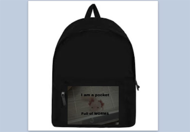 Full of Worms Backpack - Bloop Hut merch placeholder